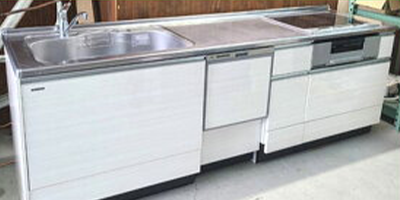 タカラ システムキッチン(レンジフード 食洗機 吊戸棚付き)